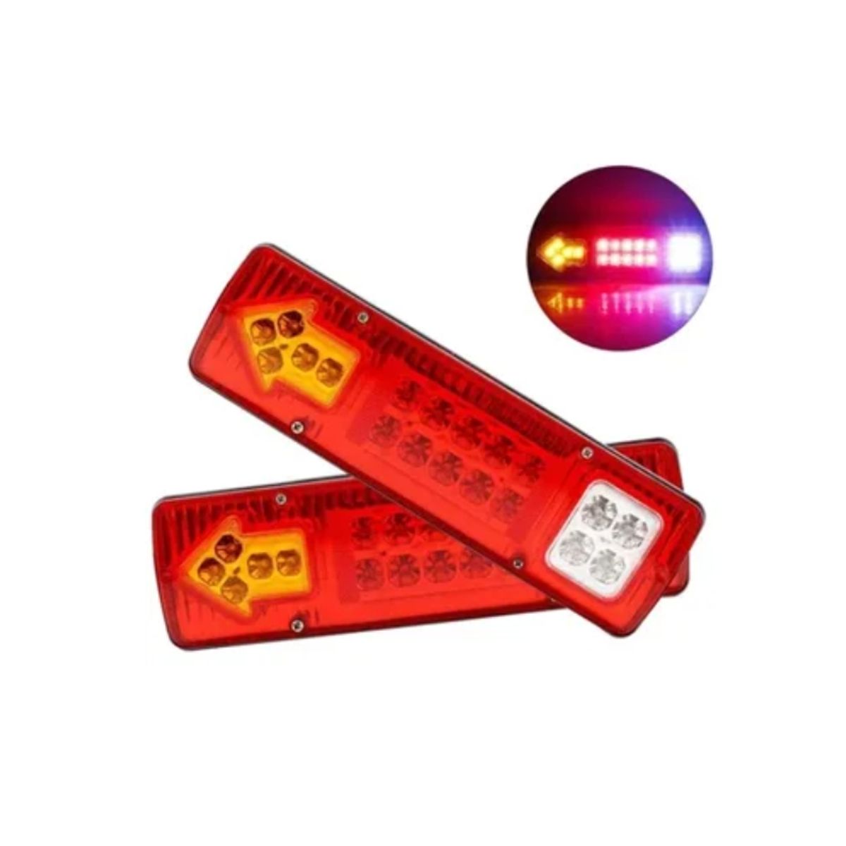 ESHOPANGIE - Par Foco Led Carro Arrastre Remolque 12-24v Led Potente