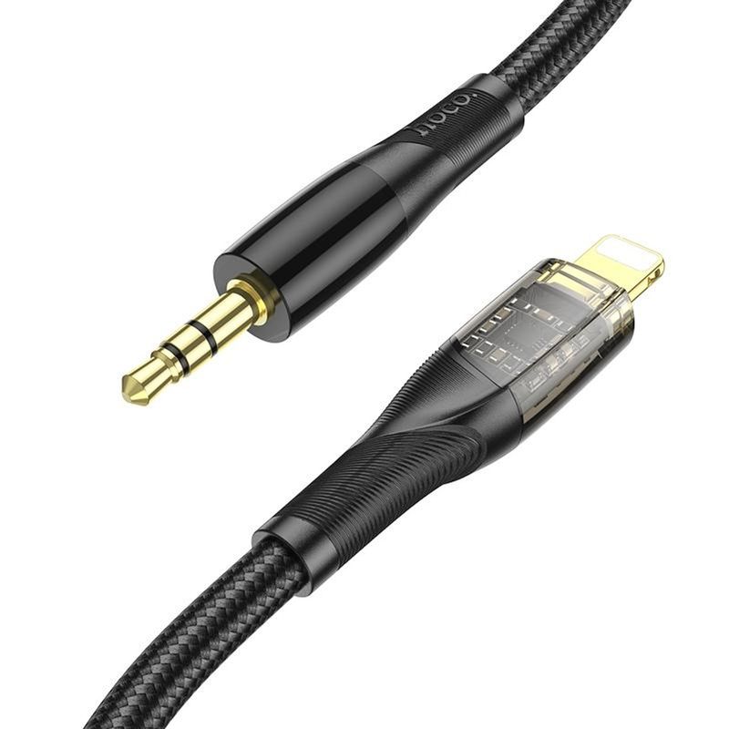 HOCO - Cable Aux Adaptador Lightning a Jack 3,5 mm Para iPhone 1m UPA25