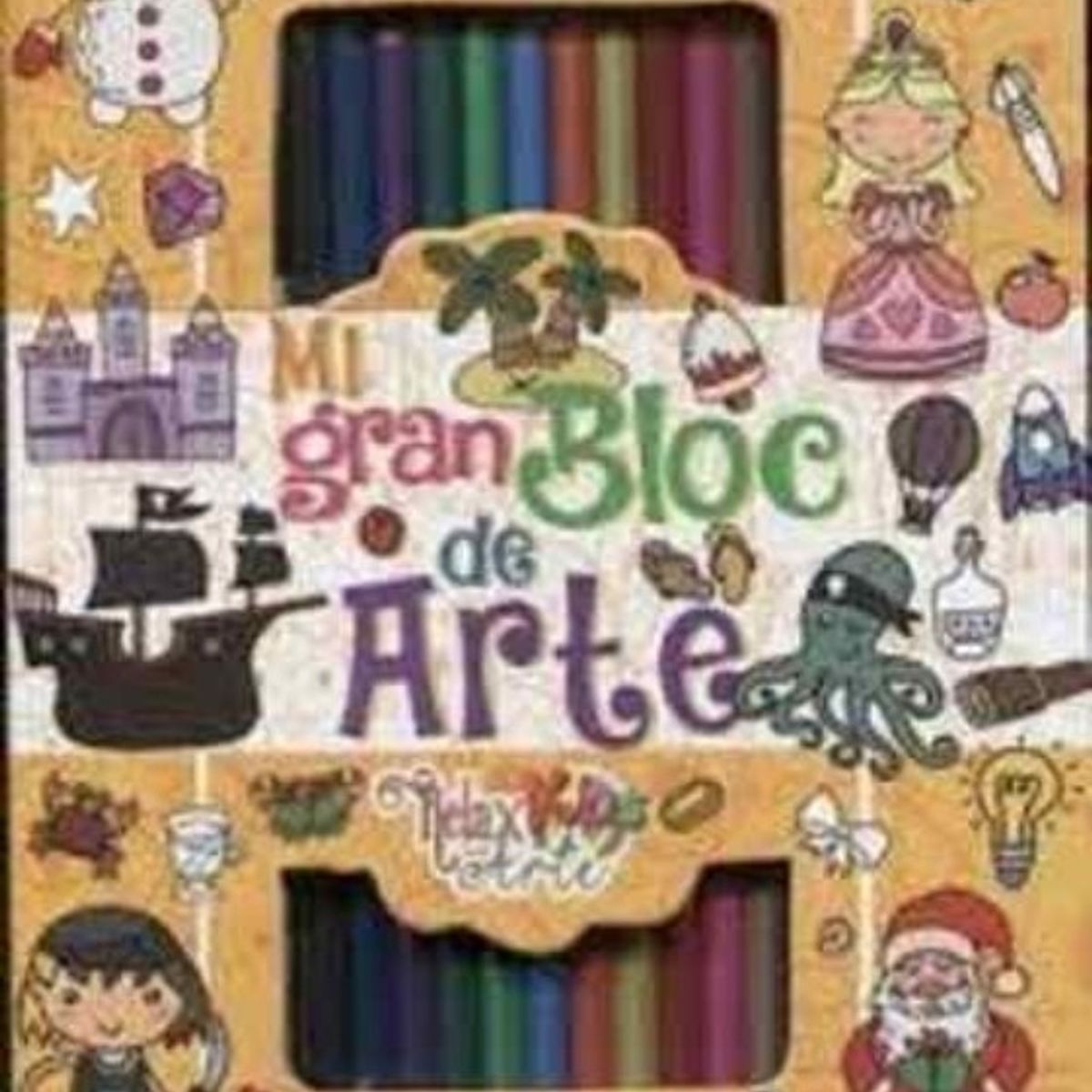 TOP10BOOKS - LIBRO MI Gran Block De Arte-Naranja - Mi Gran Block De Arte-Naranja