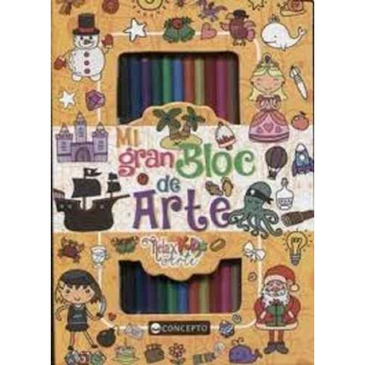 TOP10BOOKS - LIBRO MI Gran Block De Arte-Naranja - Mi Gran Block De Arte-Naranja