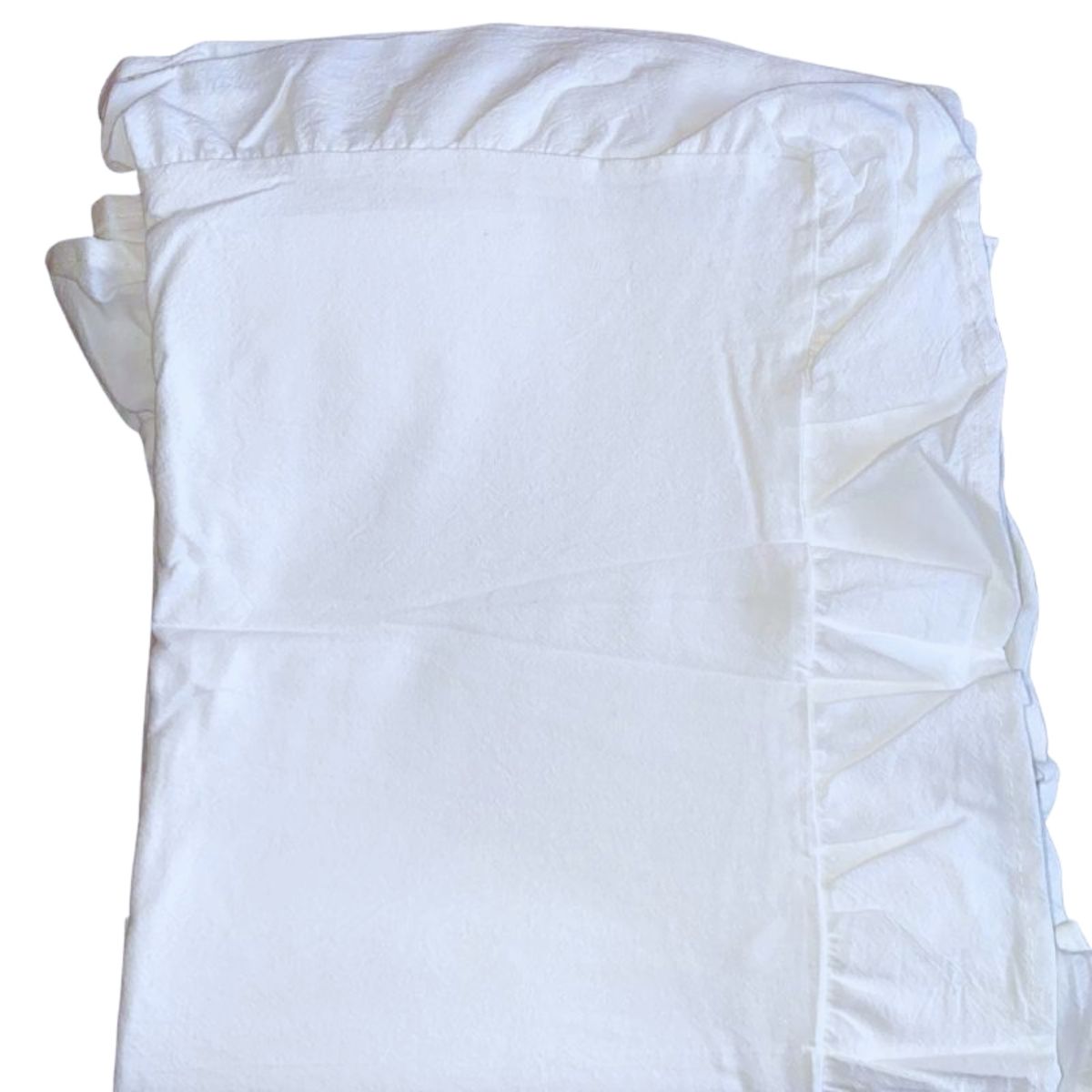 BOHEMIK - Mantel Rectangular Blanco Lino Largo 140 cm x 220 cm