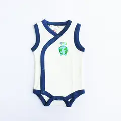 AMKALE - Body Bebé Tortuga Azul - Algodón Orgánico