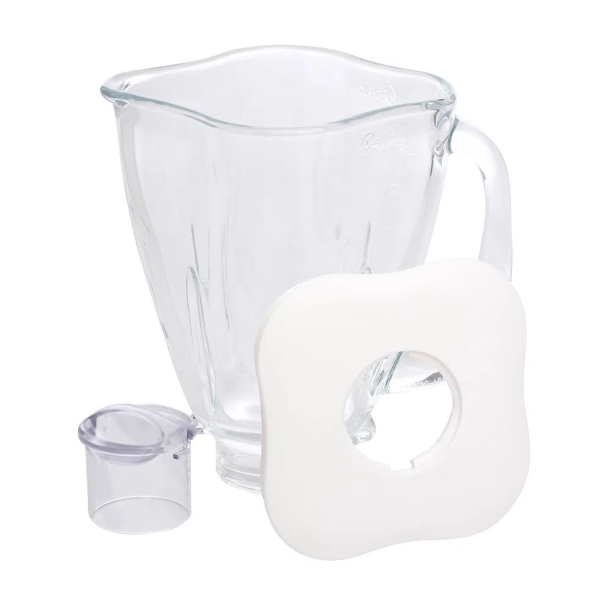 OSTER - Vaso de vidrio Oster® tipo trébol con tapa