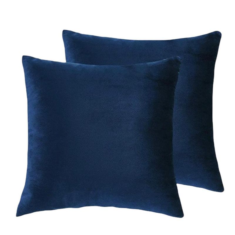 GENERICO - Pack 2 Unidades Fundas Cojin Terciopelo Liso Velvet 42x42cm