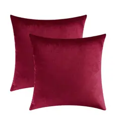 GENERICO - Pack 2 Unidades Fundas Cojin Terciopelo Liso Velvet 42x42cm