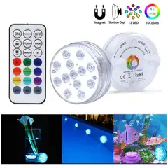 GENERICO - Luz Para Piscina Ip68 Colorescontrol Distancia Bateria Aaa