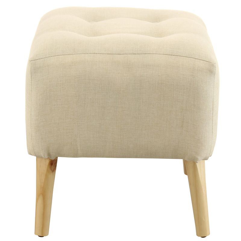 GENERICO - Pouf Alemania Blanco 42x42x43 cm Máxima Design