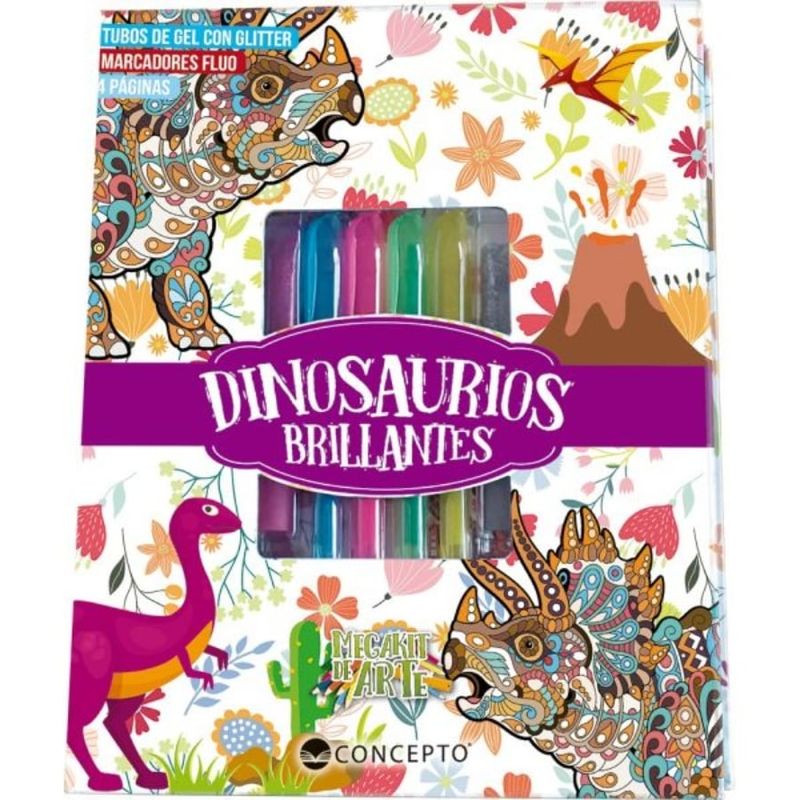 TOP10BOOKS - Libro Dinosaurios Brillantes -521-