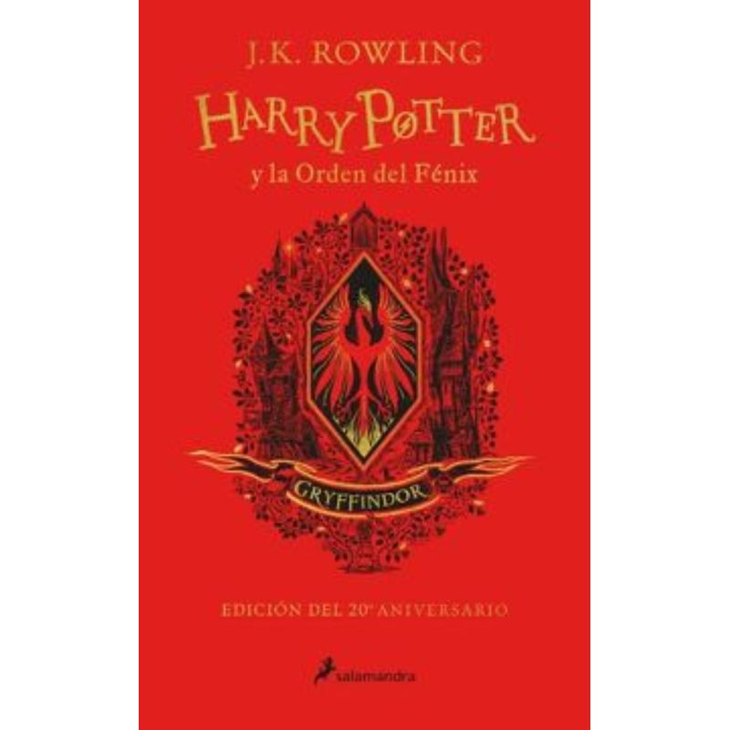 TOP10BOOKS - Libro HARRY POTTER Y LA ORDEN DEL FENIX. 20 ANIVERSARIO. GRYFFINDOR
