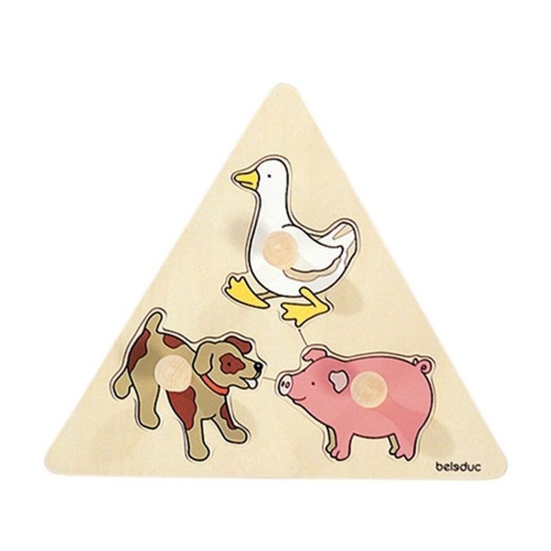 SEIGARD - Puzzle Encaje Animales Domésticos 10123 Color Natural