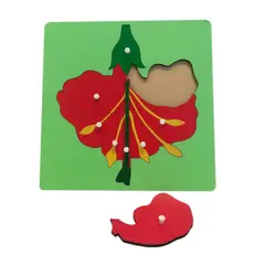 SEIGARD - Puzle Encaje Montessori diseño flor MS20011 Multicolor
