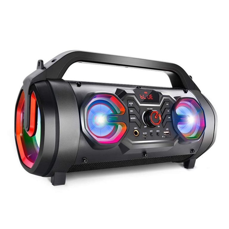 Parlante Bazuca Bluetooth FM LED con Microfono 30 RMS