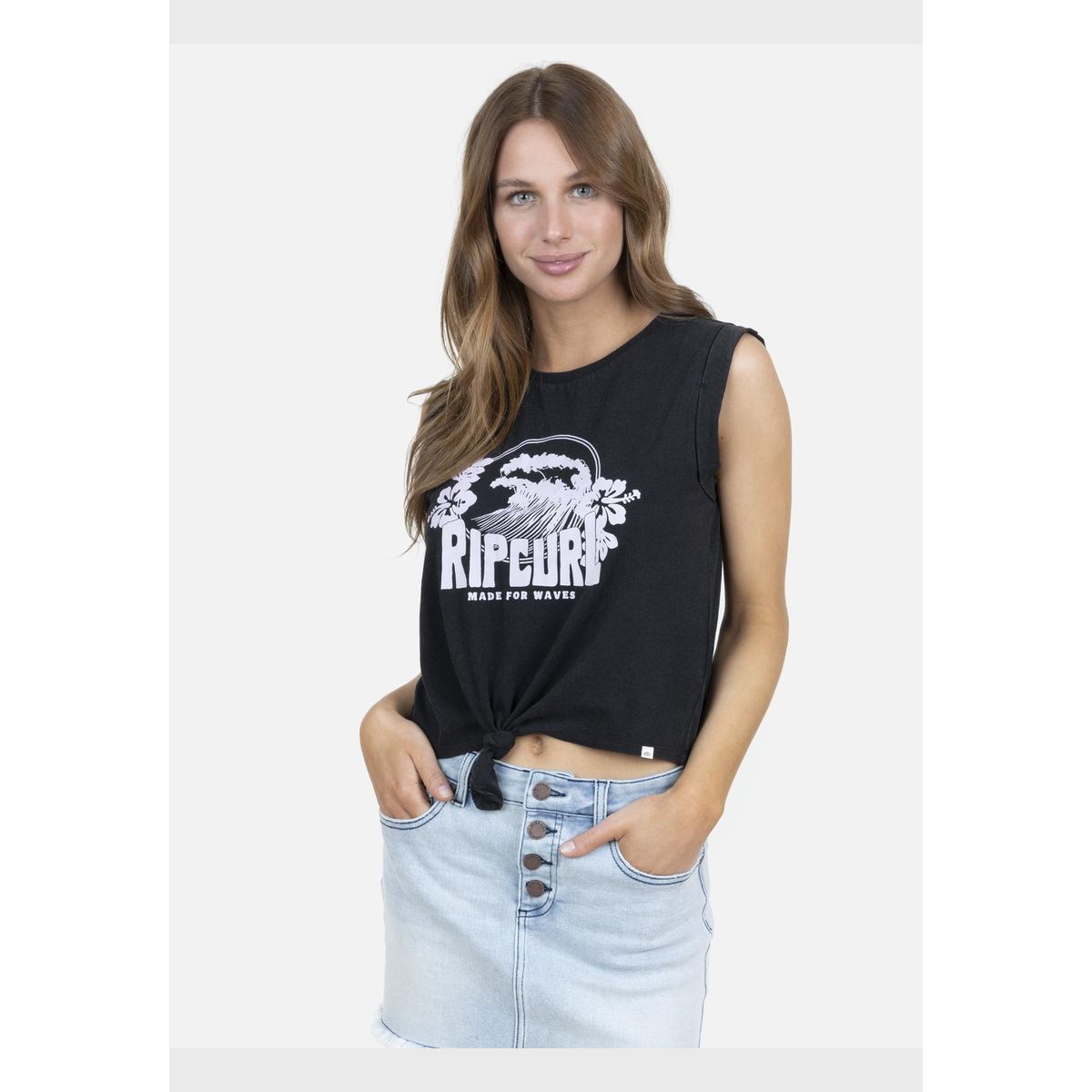 RIP CURL - Polera Mujer 6P142-WV22 Negro Rip Curl RIP CURL