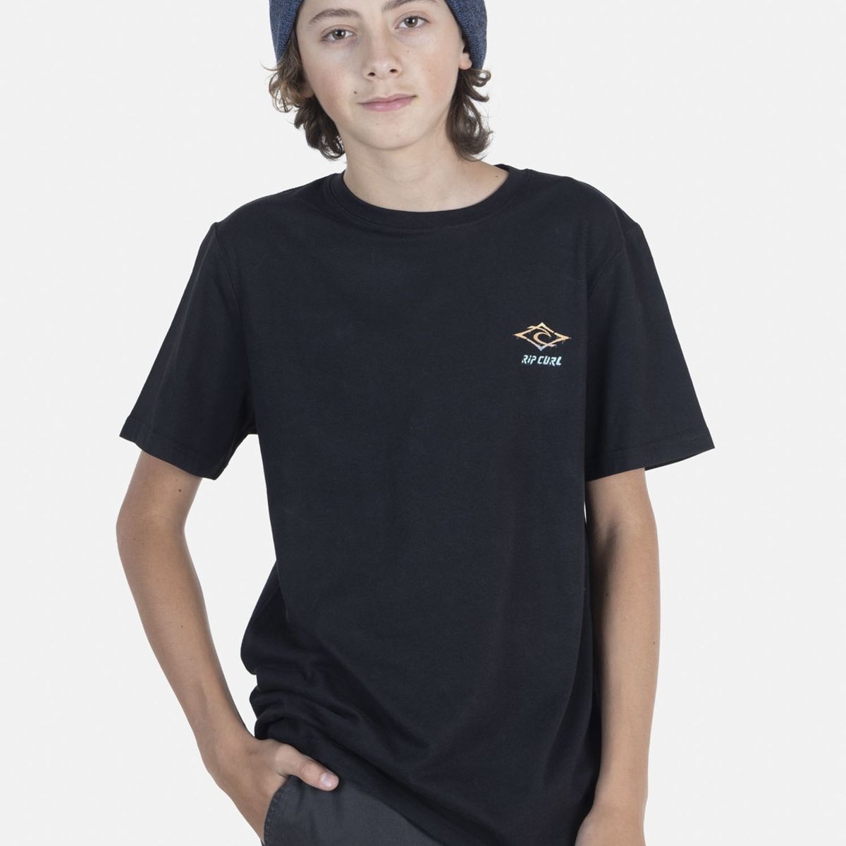 RIP CURL - Polera Juvenil 6P440-MI22 Negro Rip Curl RIP CURL