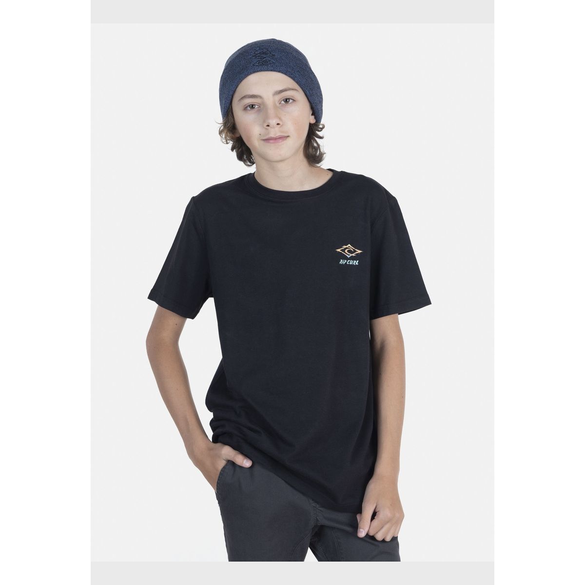 RIP CURL - Polera Juvenil 6P440-MI22 Negro Rip Curl RIP CURL