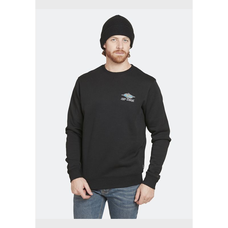 RIP CURL - Poleron WAVE 3D Negro Hombre Rip Curl RIP CURL