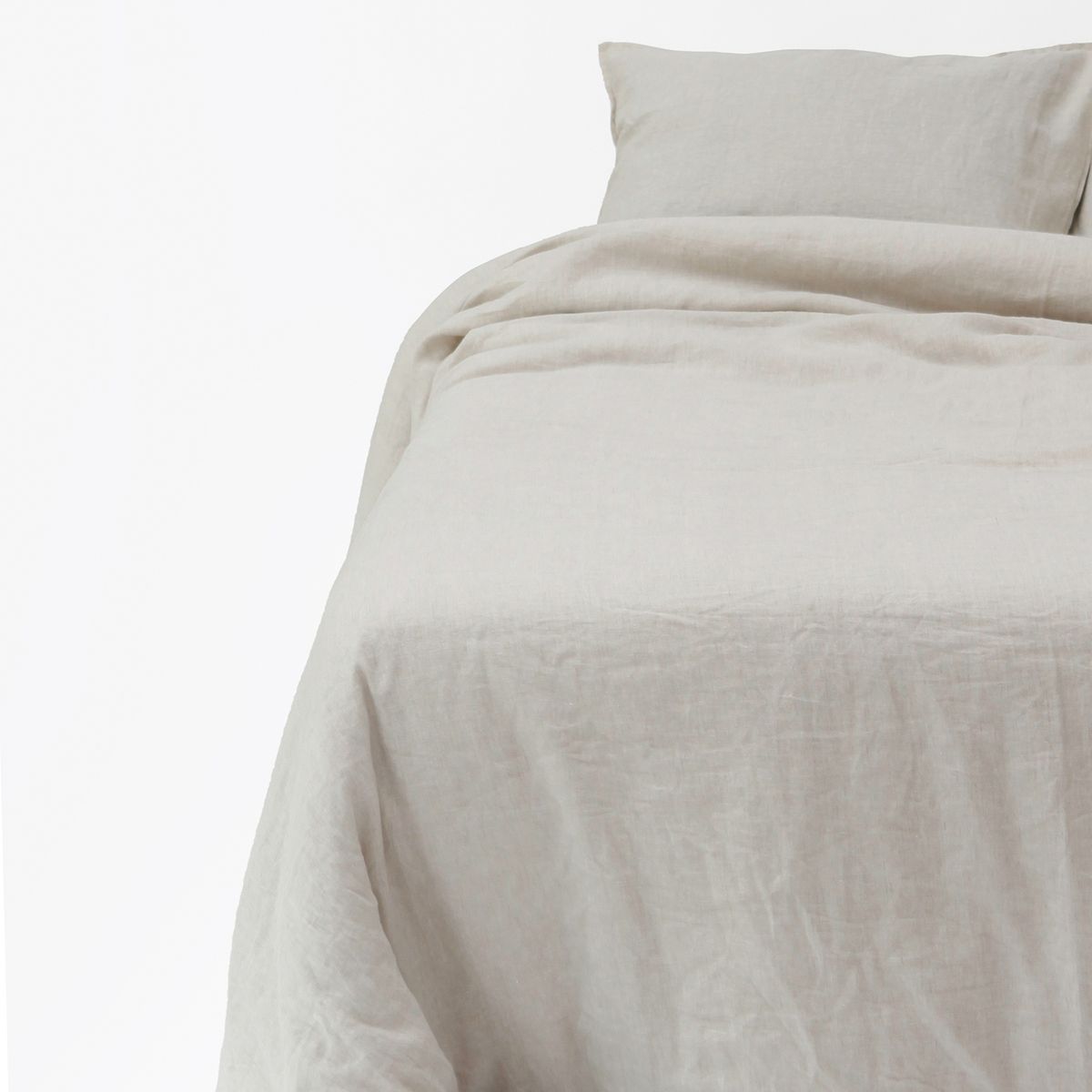 NATURALINO - Funda de Plumón Lino - Hueso - 1,5 Plaza - Naturalino