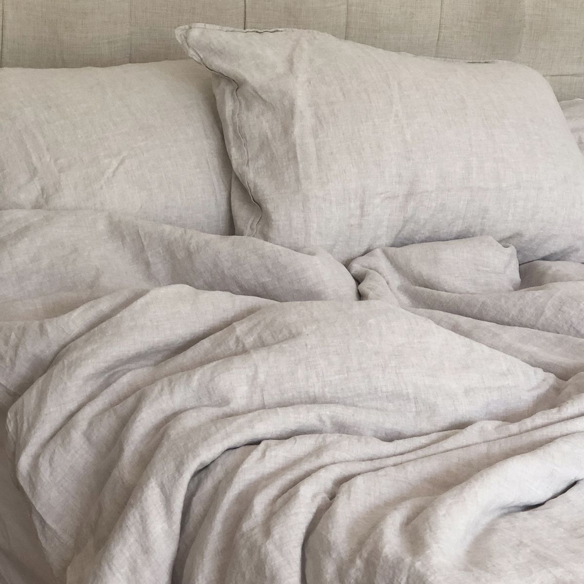 NATURALINO - Funda de Plumón Lino - Hueso - 1,5 Plaza - Naturalino