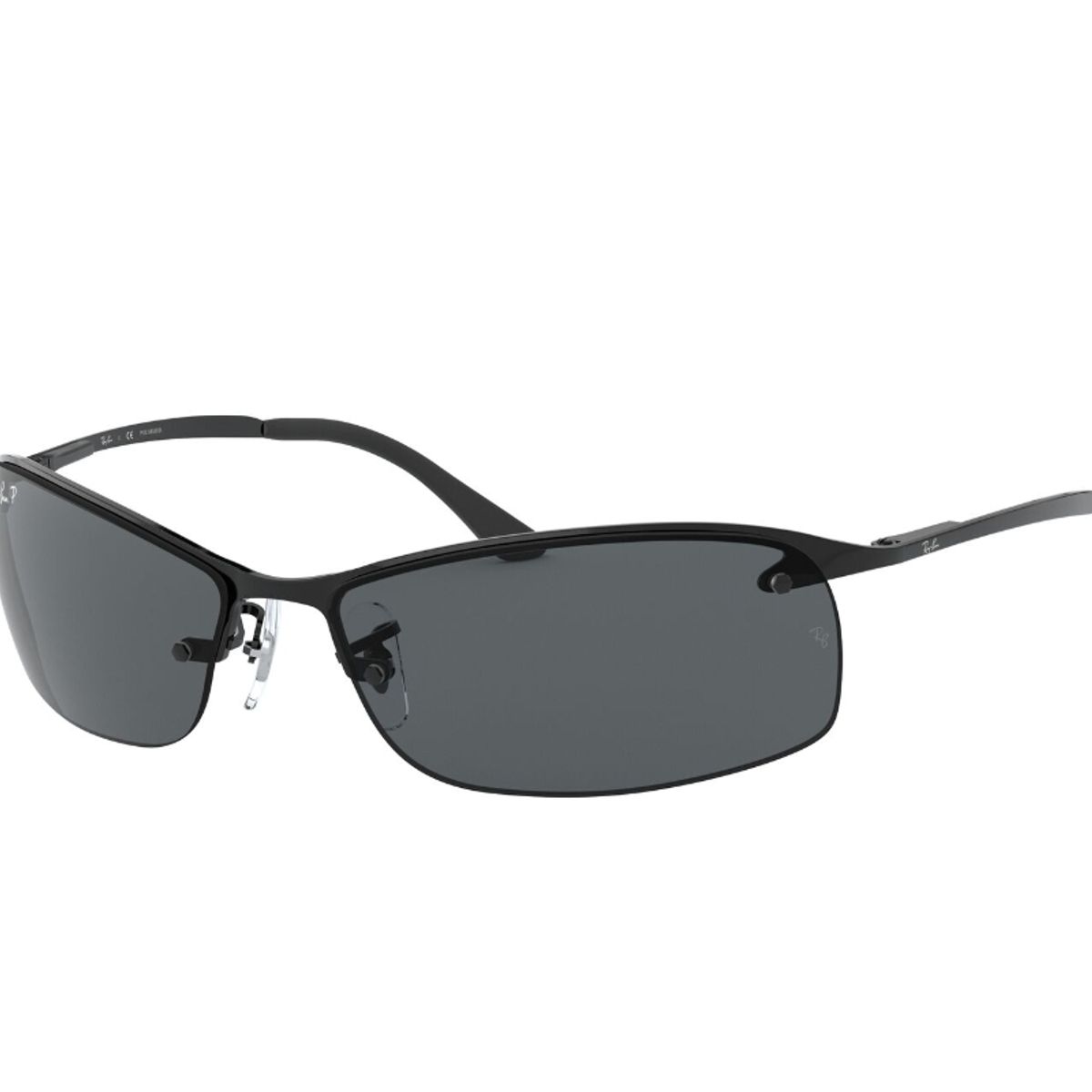 RAY BAN - Ray-Ban Lentes de Sol Envolventes Polarizados RB3183 002/81 63