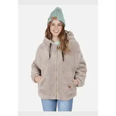 RIP CURL - Poleron Tint Full Zipper Beige Mujer