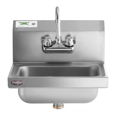 Imagen 2 del producto Lavamanos Mural Acero Inoxidable con Grifería