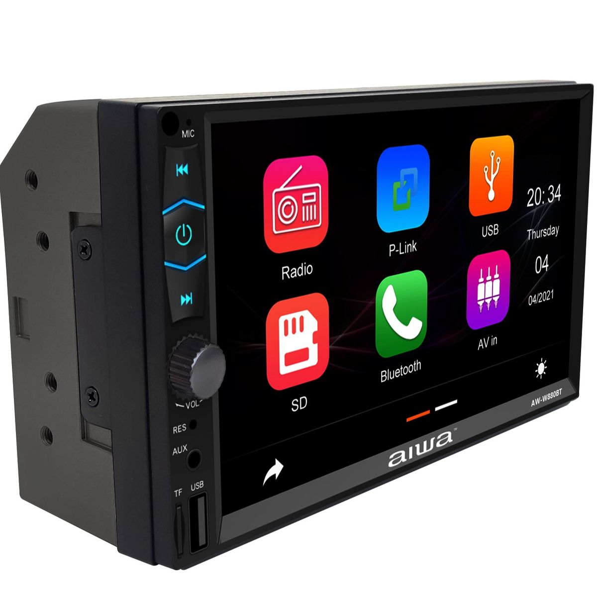 AIWA - Radio Auto 2 Din Mirrorlink Touch De 7'' Aiwa W880bt