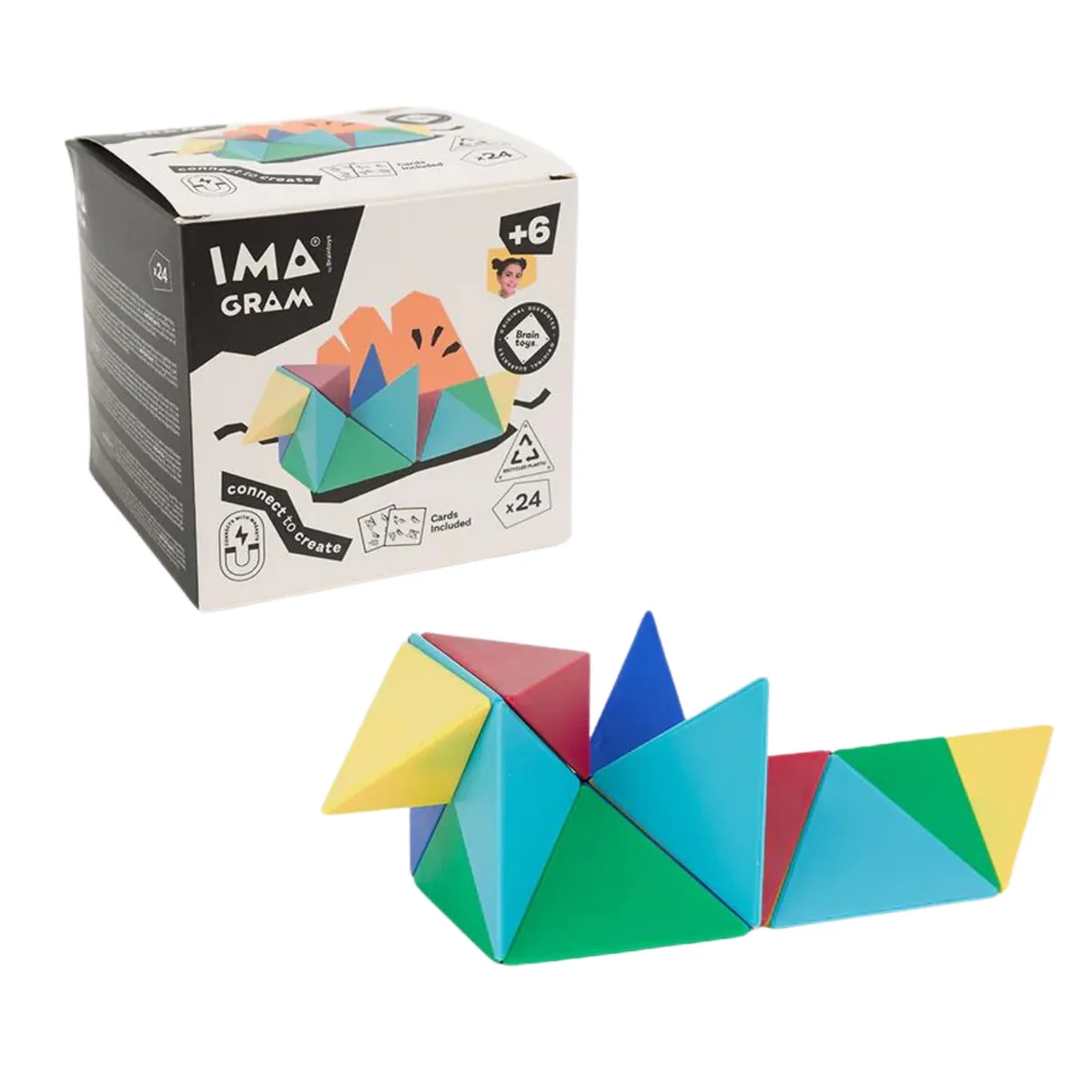 BRAINTOYS - Imanix Imagram 24 piezas magneticas