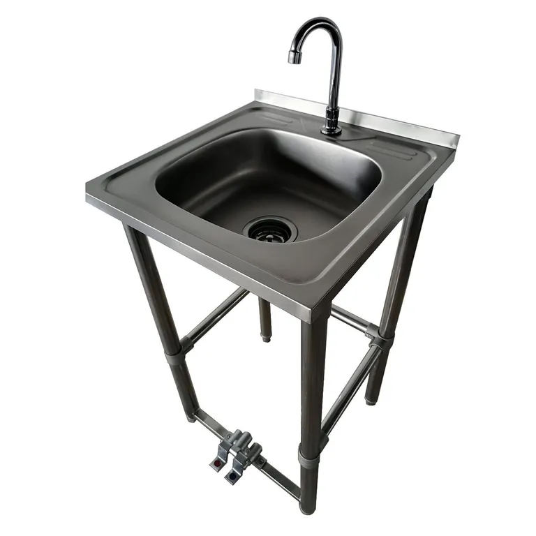 PROCHEF Lavamanos Accion Pedal Acero Inox. con griferia
