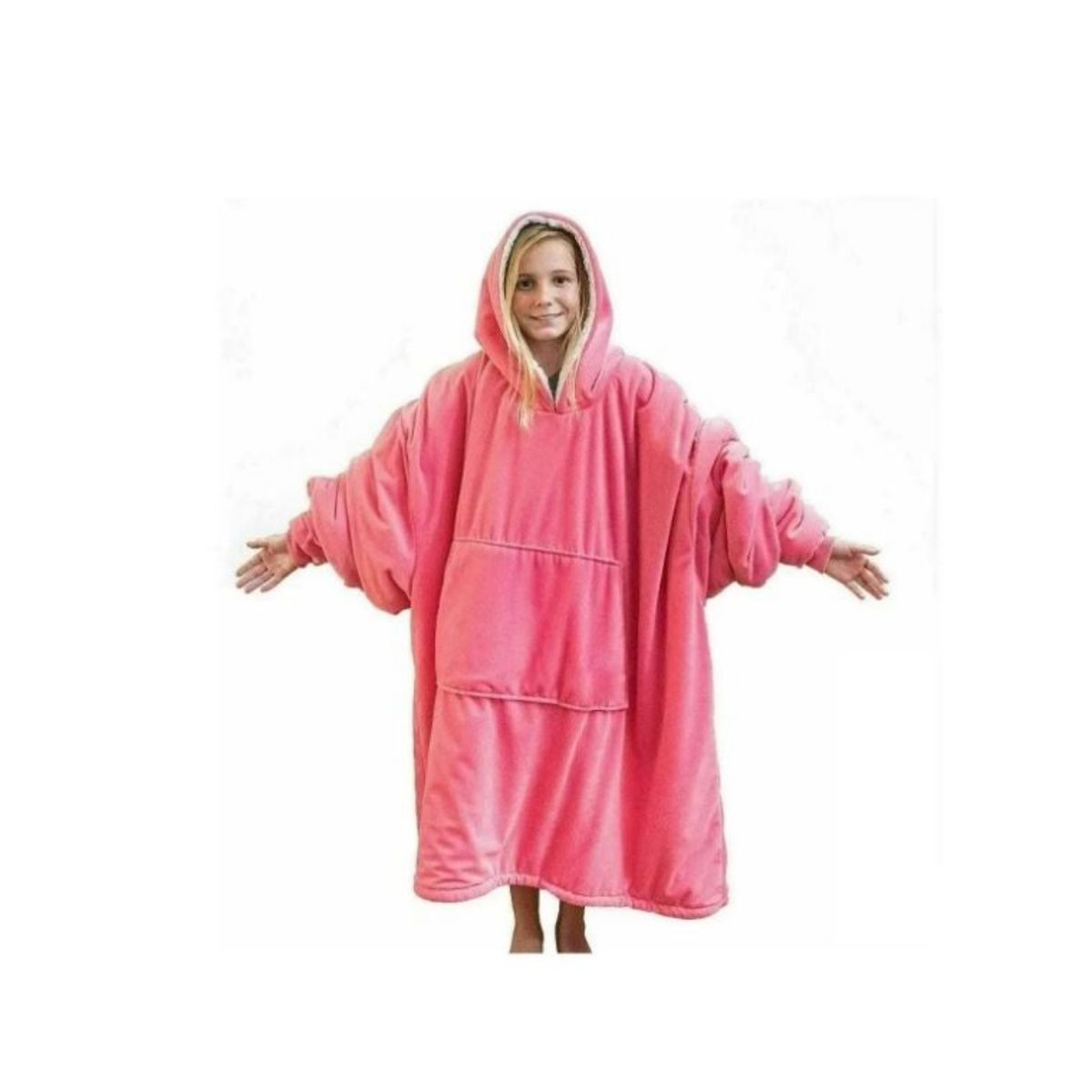 GENERICO - Manta Con Capucha Suéter Invierno Poleron Sherpa