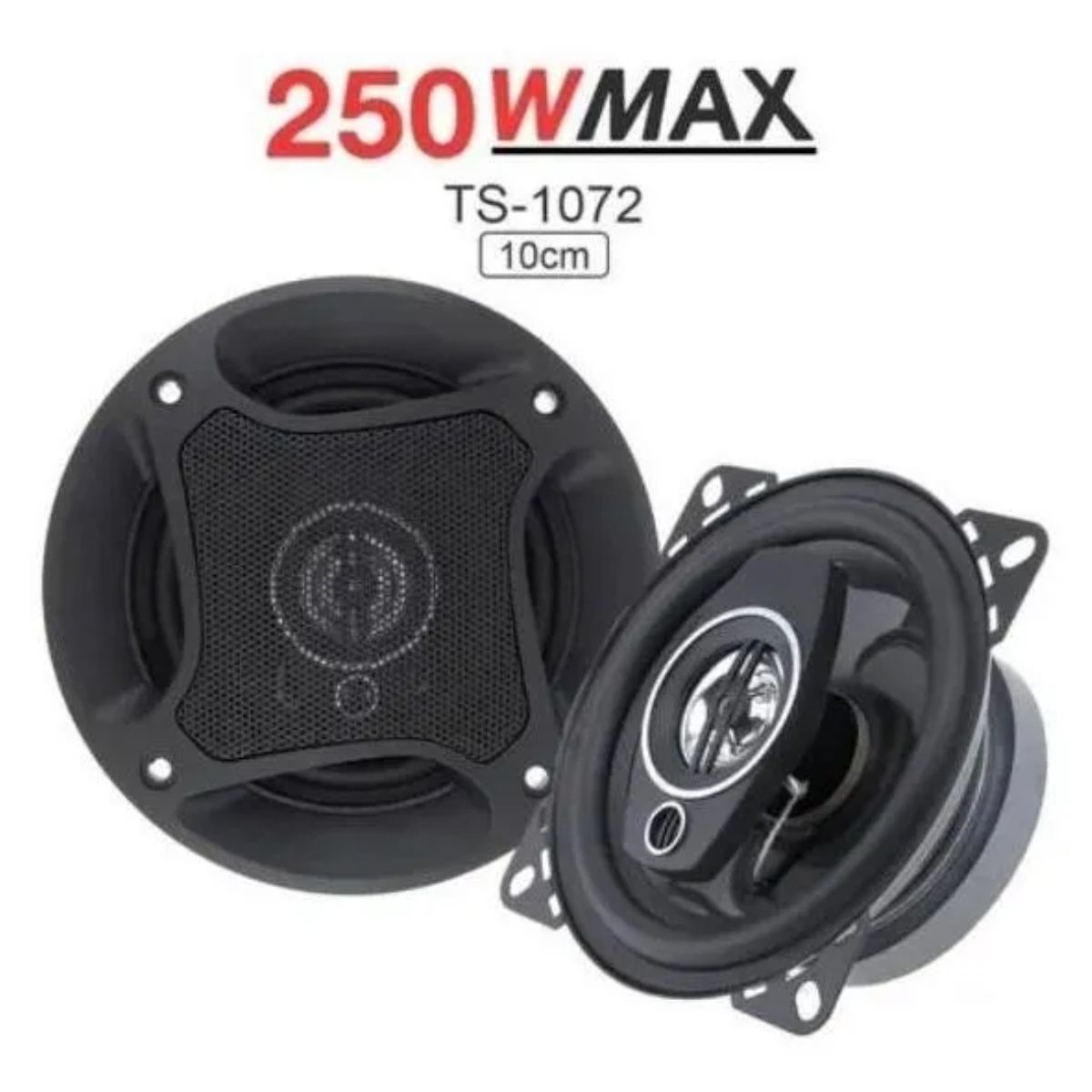 GENERICO - Parlante para auto 1072 250w de 10 cm