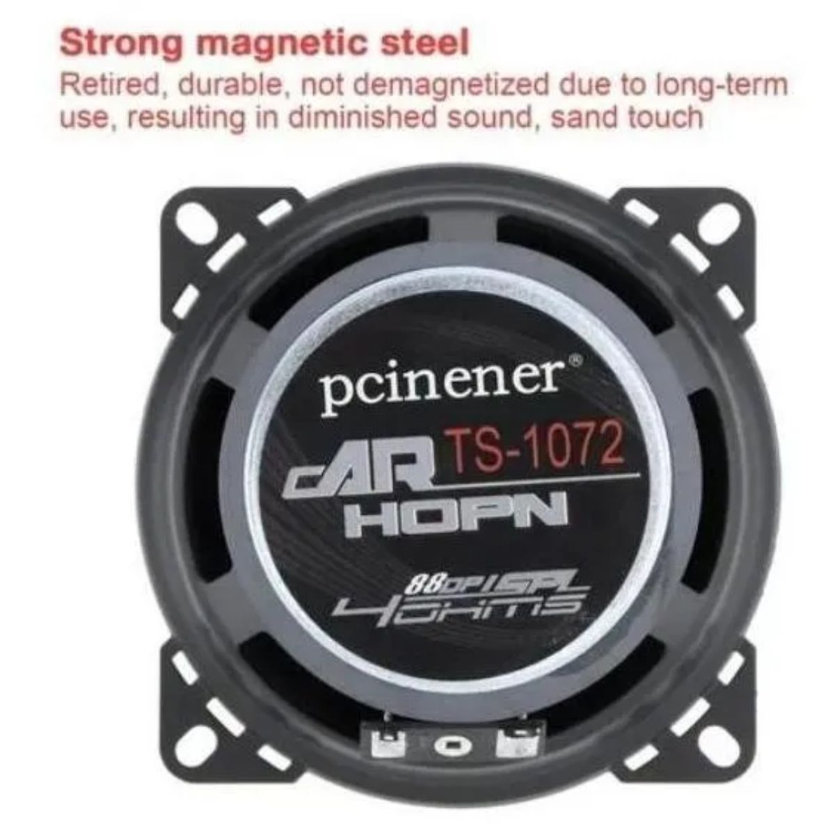 GENERICO - Parlante para auto 1072 250w de 10 cm