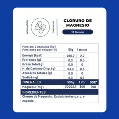 KARUNLIFE - Cloruro De Magnesio 90 Cápsulas 500 Mg