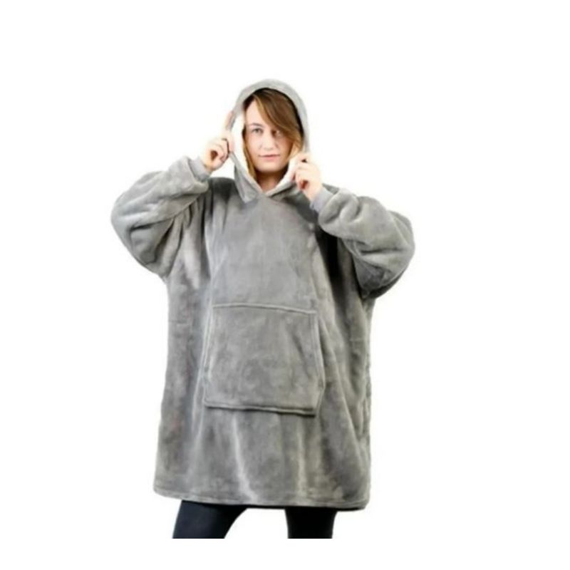 GENERICO - Manta Con Capucha Suéter Invierno Poleron Sherpa