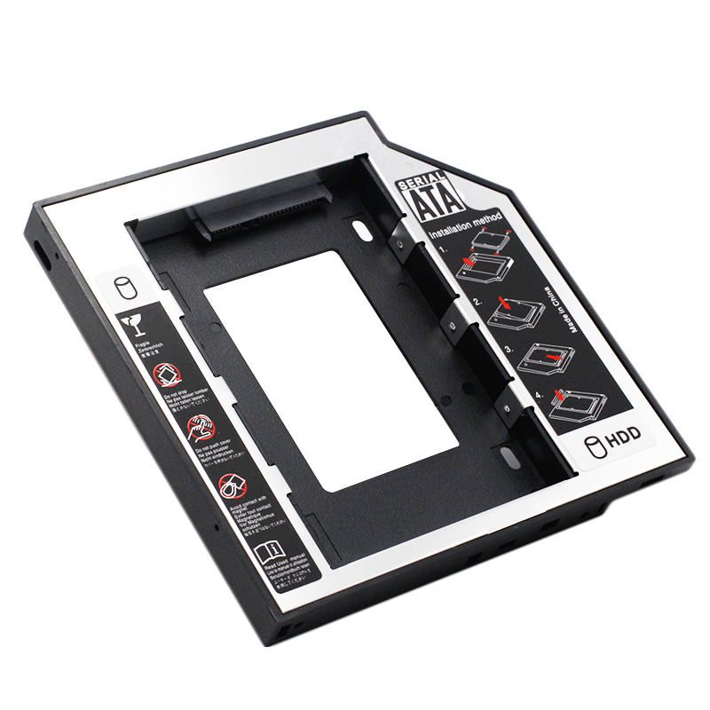 TECMASTER - Caddy para Disco SSD o HDD de 2.5" SATA / 9.5mm High Speed - Negro