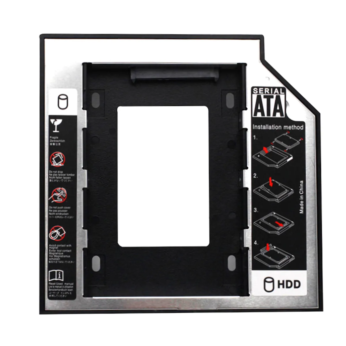 TECMASTER - Caddy para Disco SSD o HDD de 2.5" SATA / 9.5mm High Speed