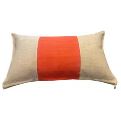 REHUCE - Cojin Lino 50x30 - Beige naranja