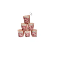 GENERICO - Cirios Decorativos Perfumados Rosa