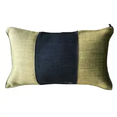 REHUCE - Cojin Lino 50x30 - Verde negro