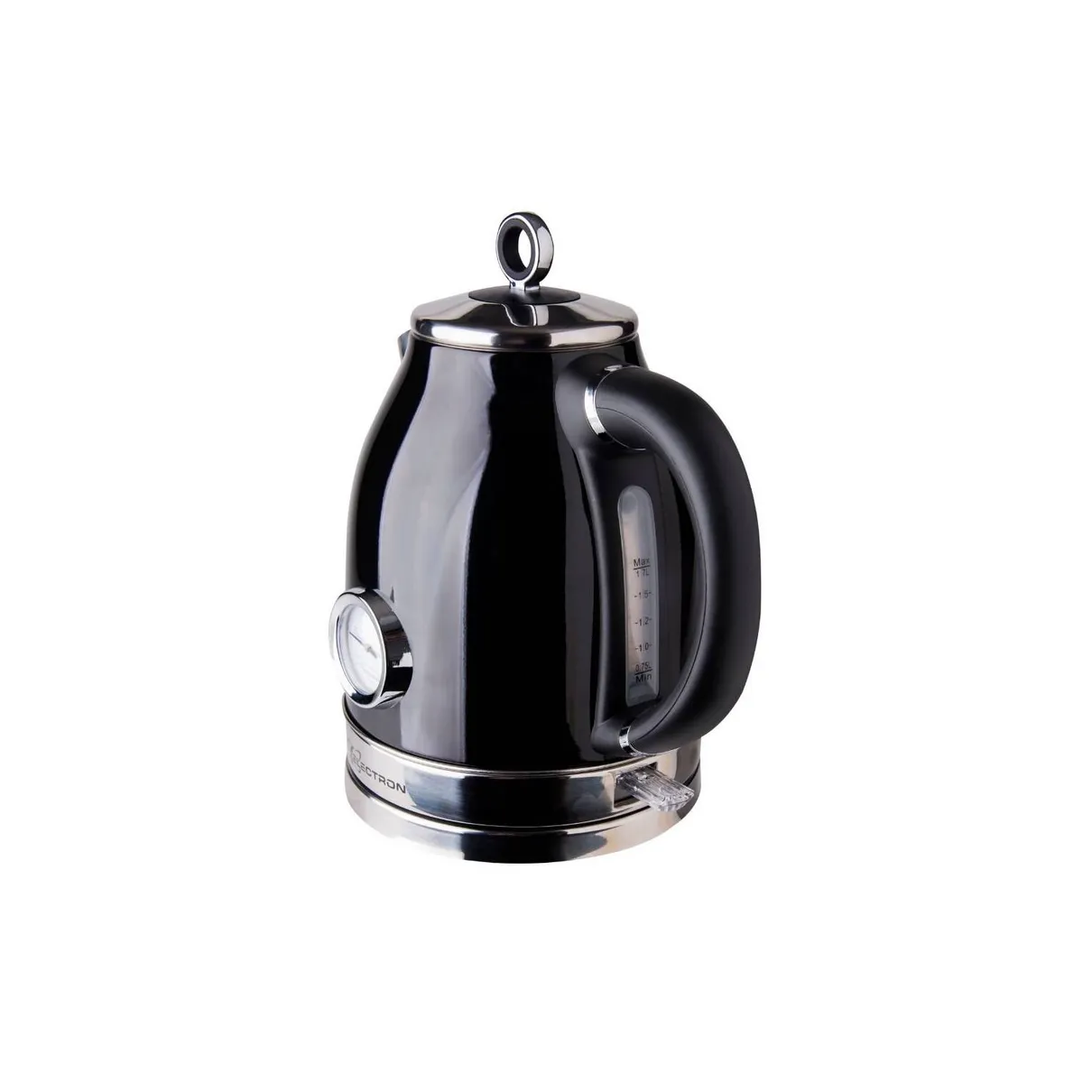 ELECTRON - Hervidor acero inoxidable negro…