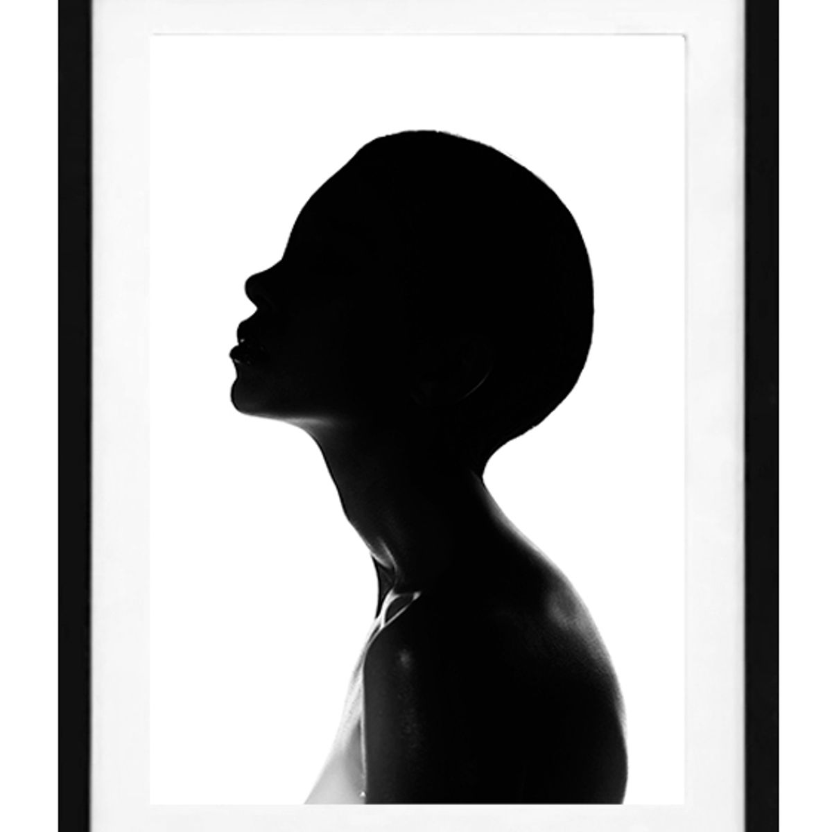 PAPEL ILUSTRADO - Cuadro Perfil  40x50 cm Marco Negro