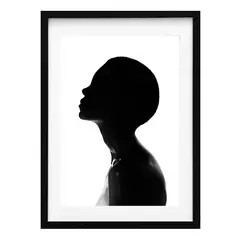 PAPEL ILUSTRADO - Cuadro Perfil 40x50 cm Marco Negro