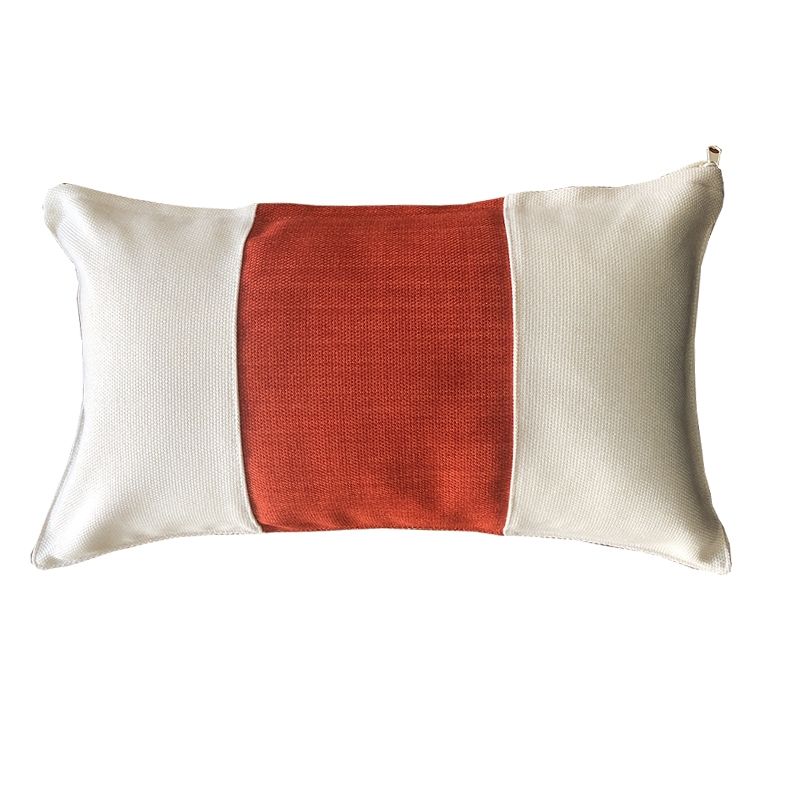 REHUCE - Cojin Lino 50x30 - Crudo naranja
