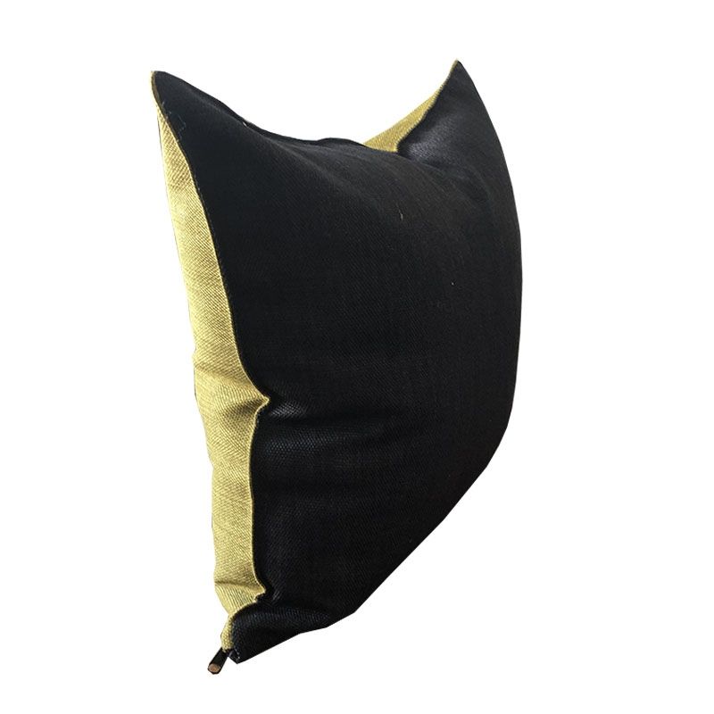 REHUCE - Cojin Lino 45x45 - Verde Negro
