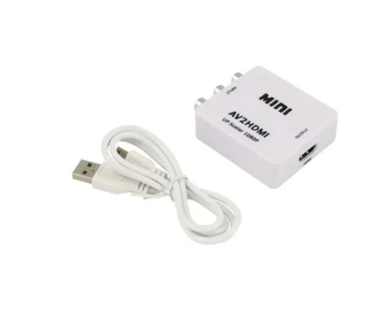 ESHOPANGIE Adaptador Conversor Av Rca A Hdmi Digital Escalado 1080p