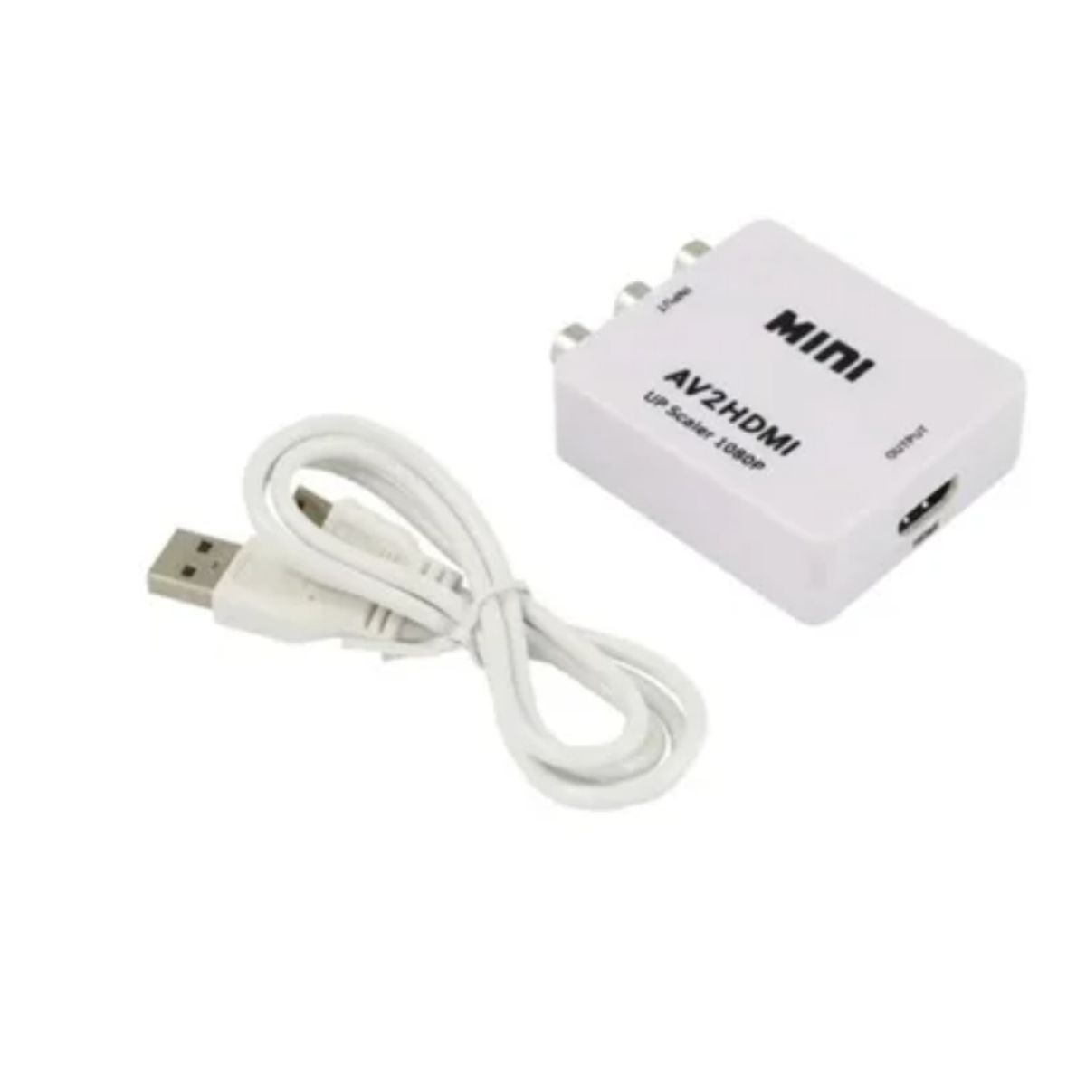 ESHOPANGIE - Adaptador Conversor Av Rca A Hdmi Digital Escalado 1080p Eshopangie