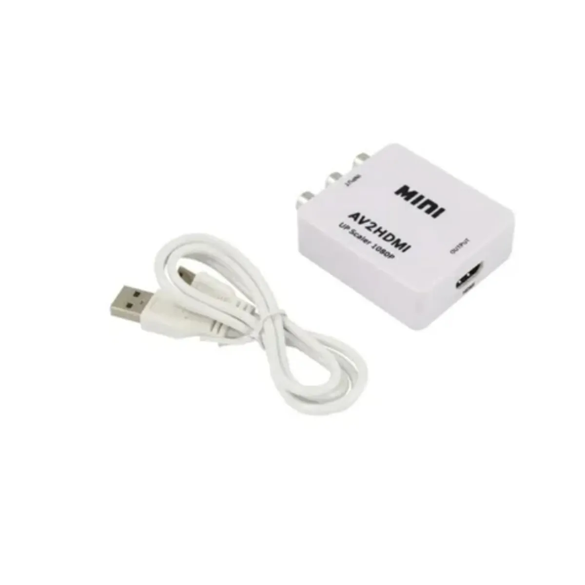 ESHOPANGIE - Adaptador Conversor Av Rca A Hdmi Digital Escalado 1080p Eshopangie