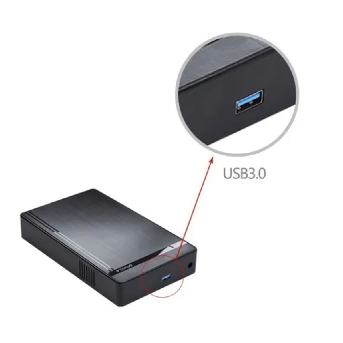 ESHOPANGIE - Case Cofre Disco Duro 3.5 Sata Usb 3.0 Blueendless