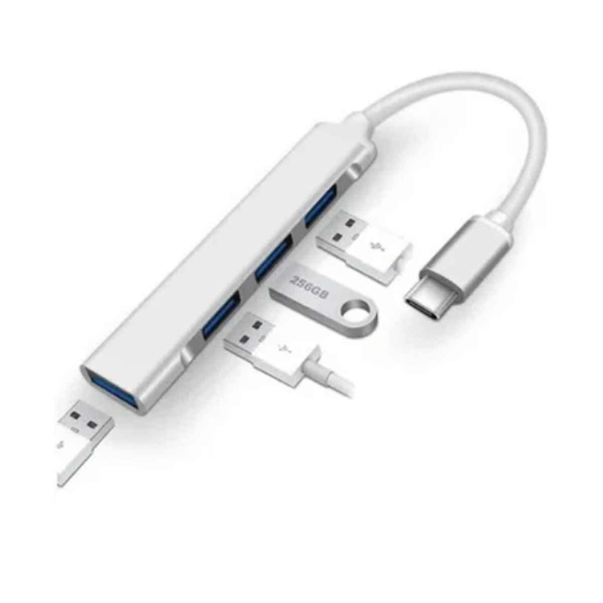 ESHOPANGIE - Adaptador Usb Hub Tipo C 4 X Usb 3.0 4 En 1