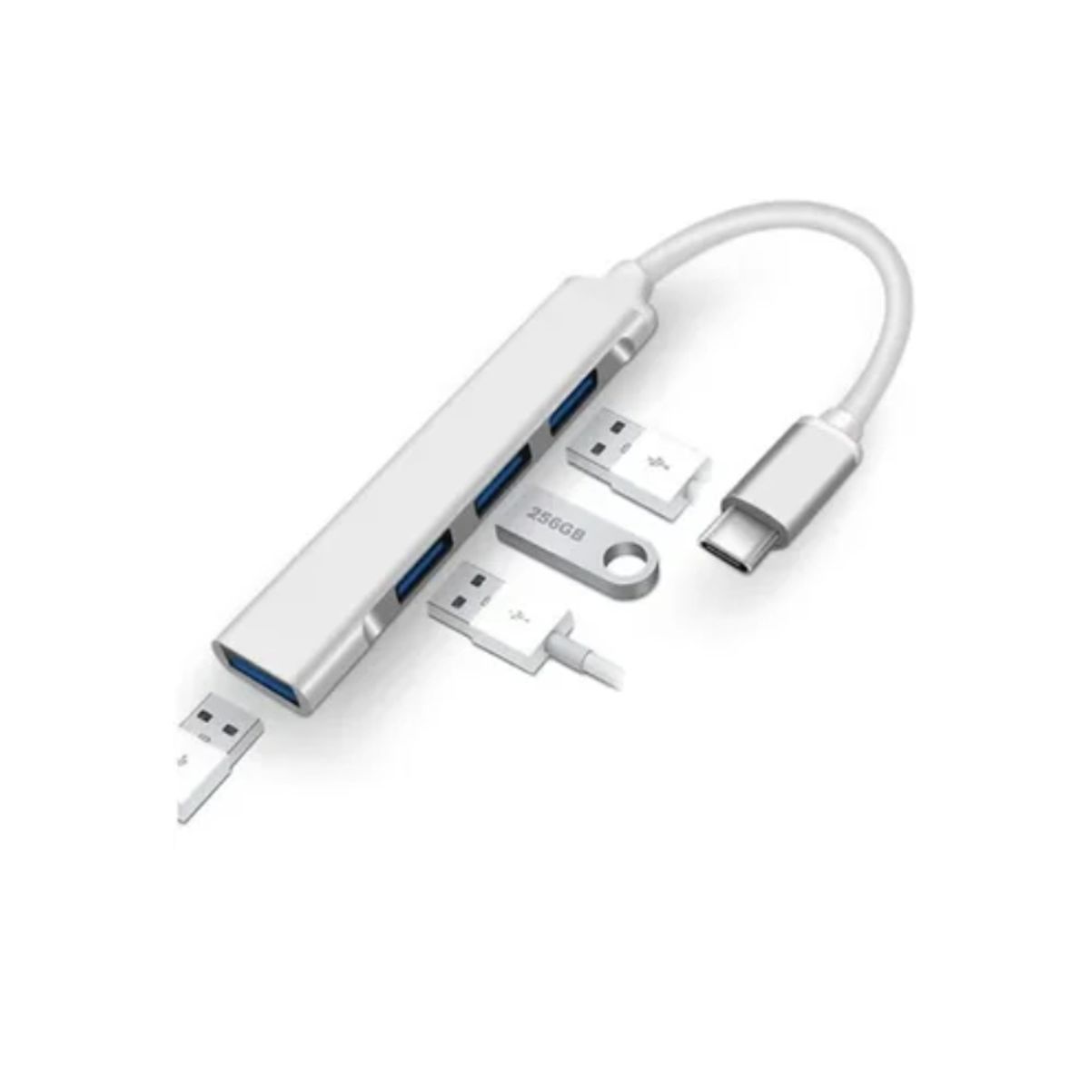 ESHOPANGIE - Adaptador Usb Hub Tipo C 4 X Usb 3.0 4 En 1