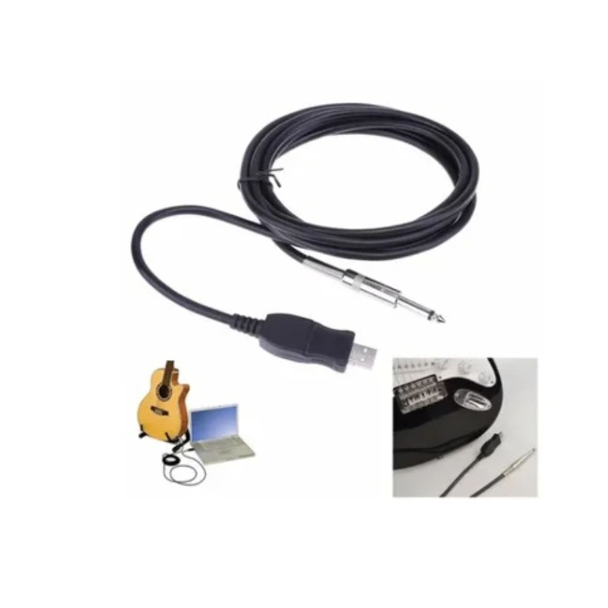ESHOPANGIE - Cable Adaptador Usb Para Guitarra Pc Notebook Interface